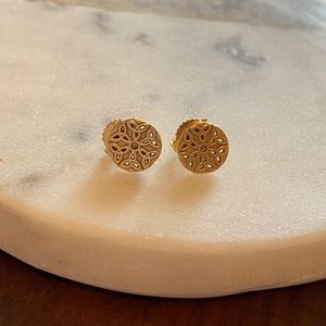 Alex + Ani 14kt Gold Stud Earrings